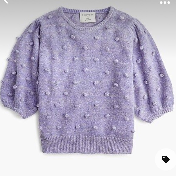 J. Crew Sweaters - DemyLee x J Crew Puff Sleeve Pom Pom Sweater